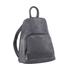Milleni Anya Women's Leather Twin Zip Backpack Ash