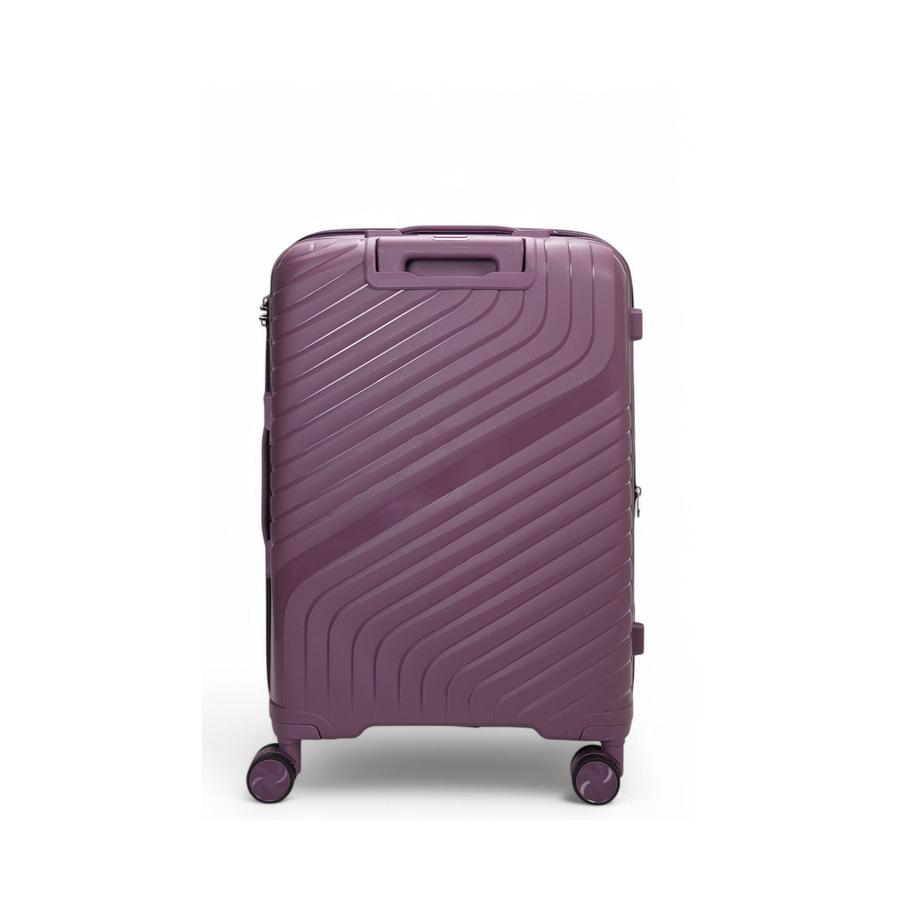 Nomad Journey 66cm Hardside Checked Suitcase Purple Purple