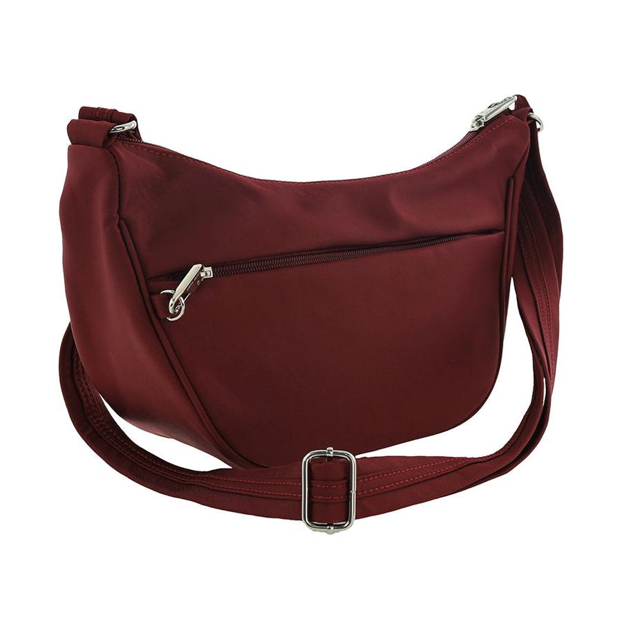 Pierre Cardin Karla Nylon Anti-Theft Crossbody Bag Wine Wine