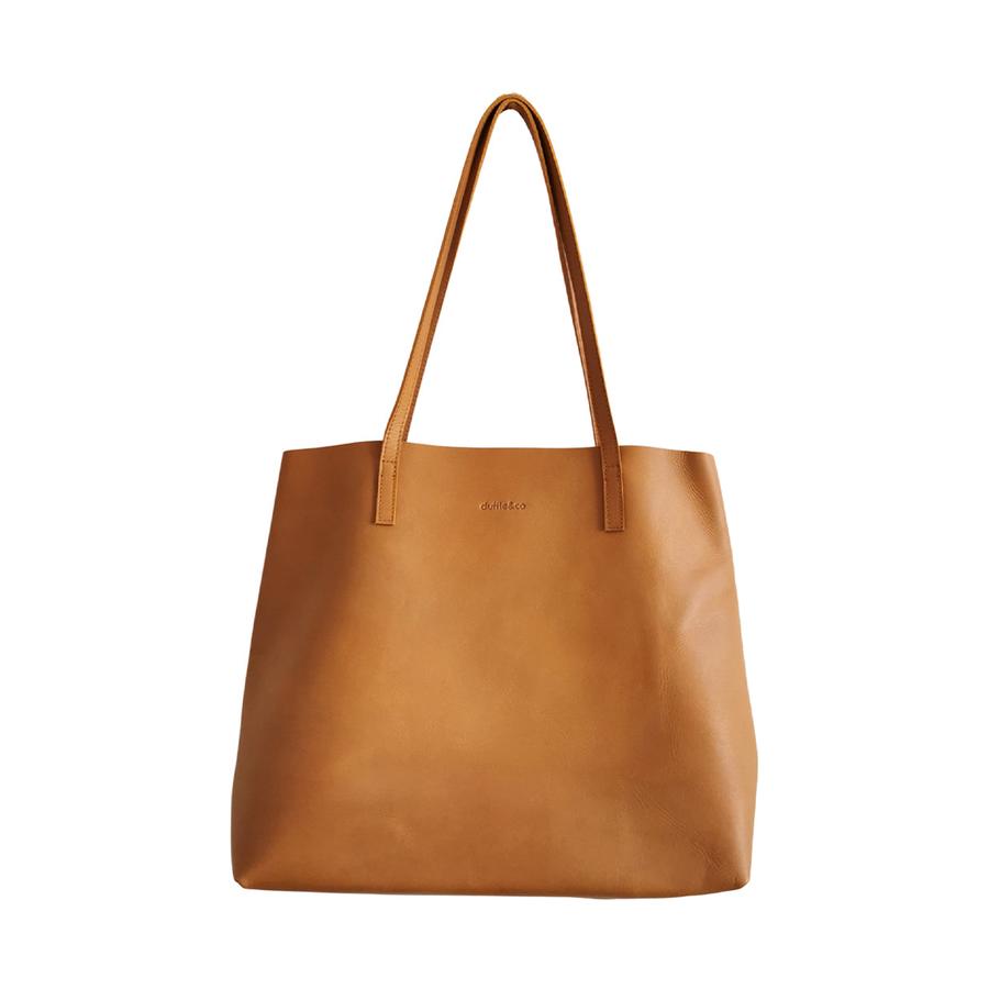 Duffle&Co Bri Raw Edged Tote Vintage Tan Vintage Tan