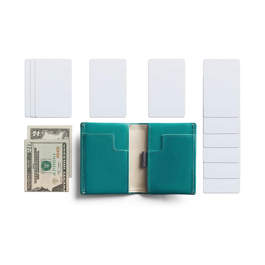 Bellroy Slim Sleeve Leather Wallet Teal Teal