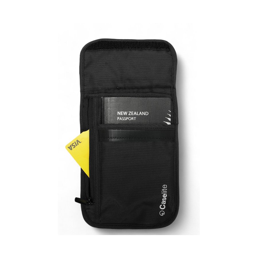 Caselite RFID Security Neck Pouch Black Black