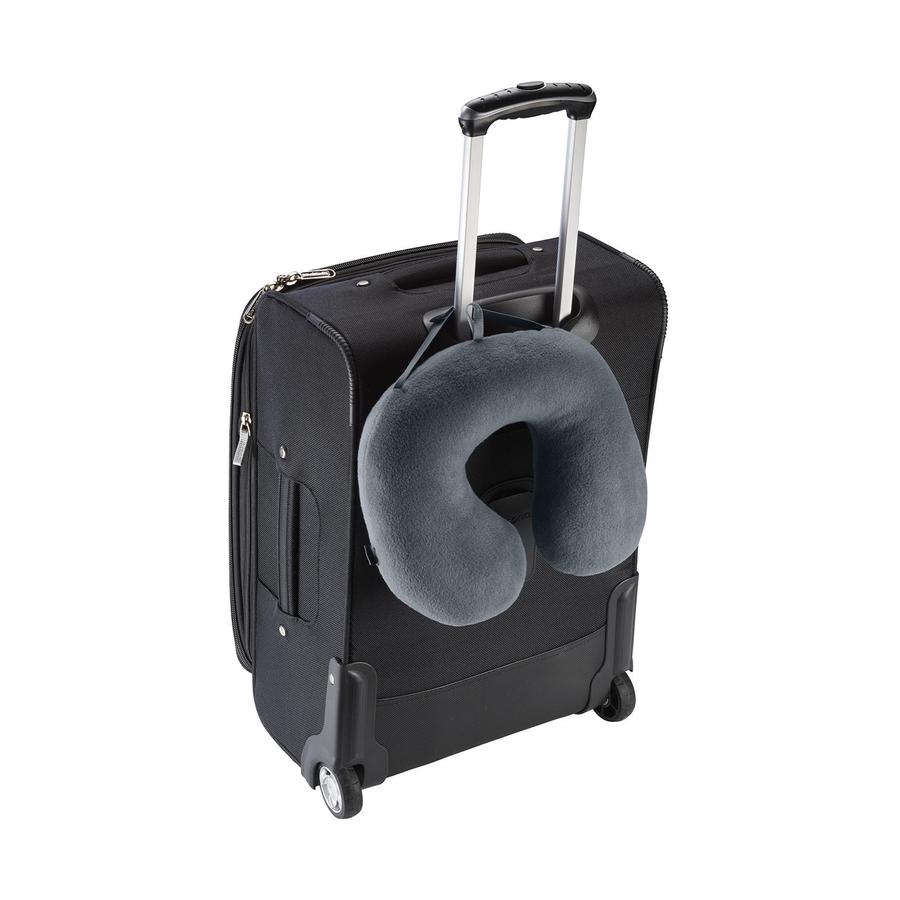 Lewis N. Clark Fibre Filled Neck Pillow Grey Grey