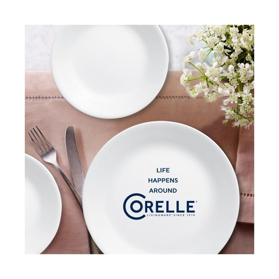 Corelle Winter Frost 12 Piece Dinner Set White White