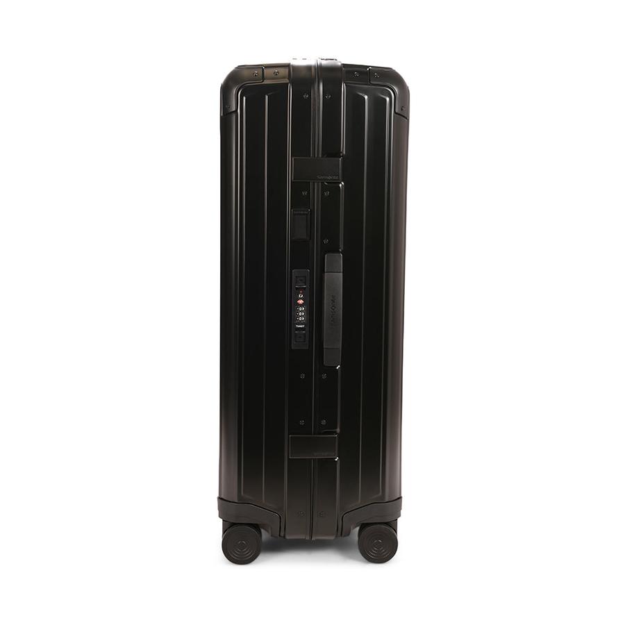 Samsonite Lite-Box ALU 76cm Hardside Checked Suitcase Black Black