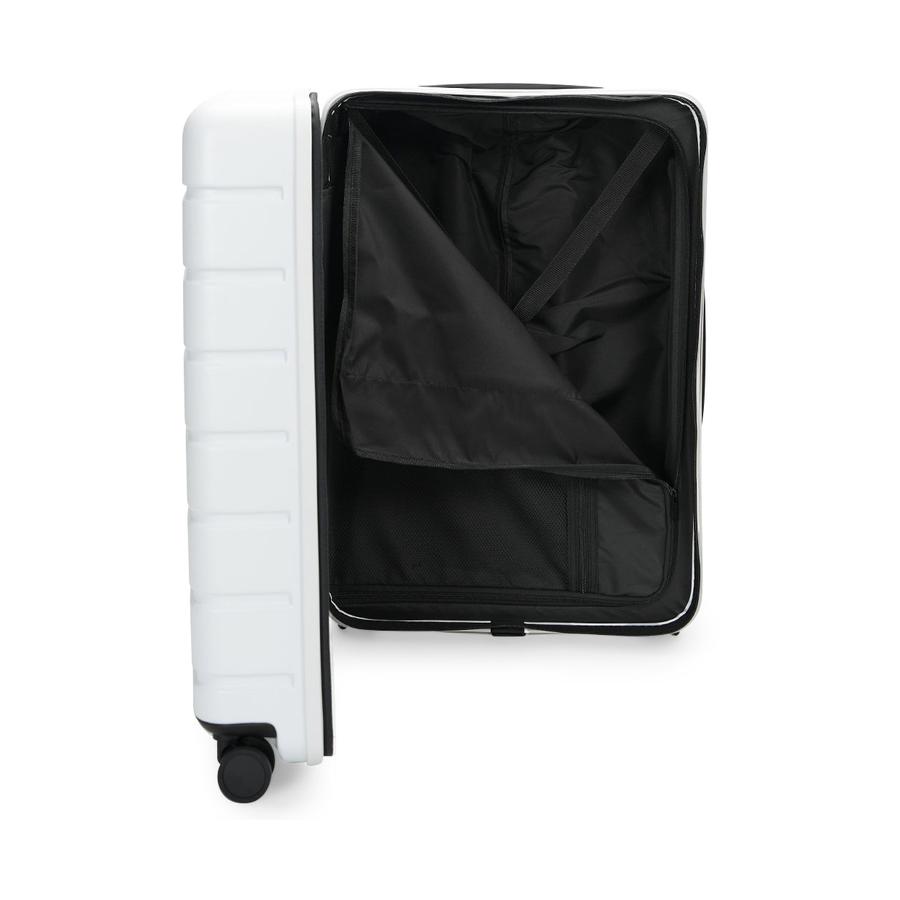 Explorer Arlo Pro 65cm Hardside Checked Suitcase White White