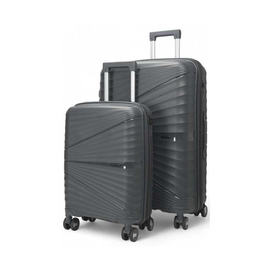 Nomad Aspire 55cm & 75cm Hardside Luggage Set Dark Grey Dark Grey