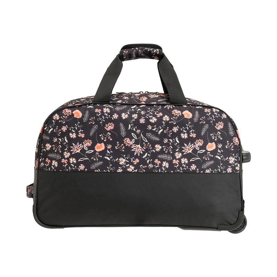 Roxy Feel It All Wheelie 66L Large Wheeled Duffle Anthracite Kerala Border Anthracite Kerala Border