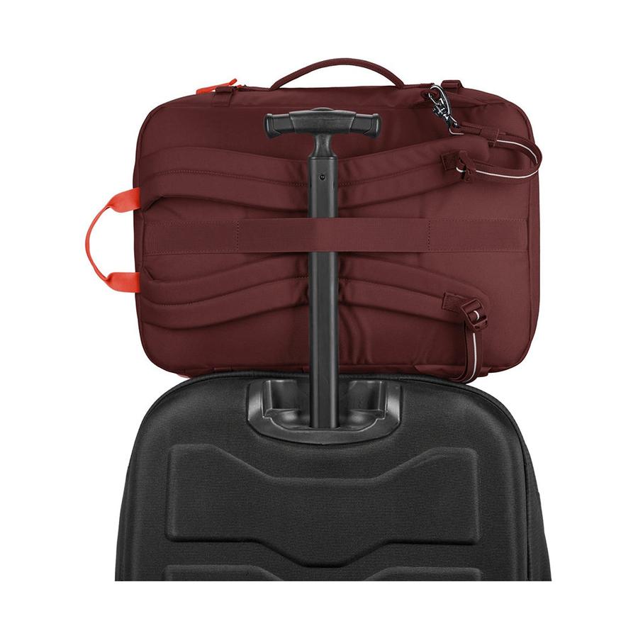 Pacsafe GO 34L Anti-Theft Recycled Carry-On Backpack Garnet Red Garnet Red