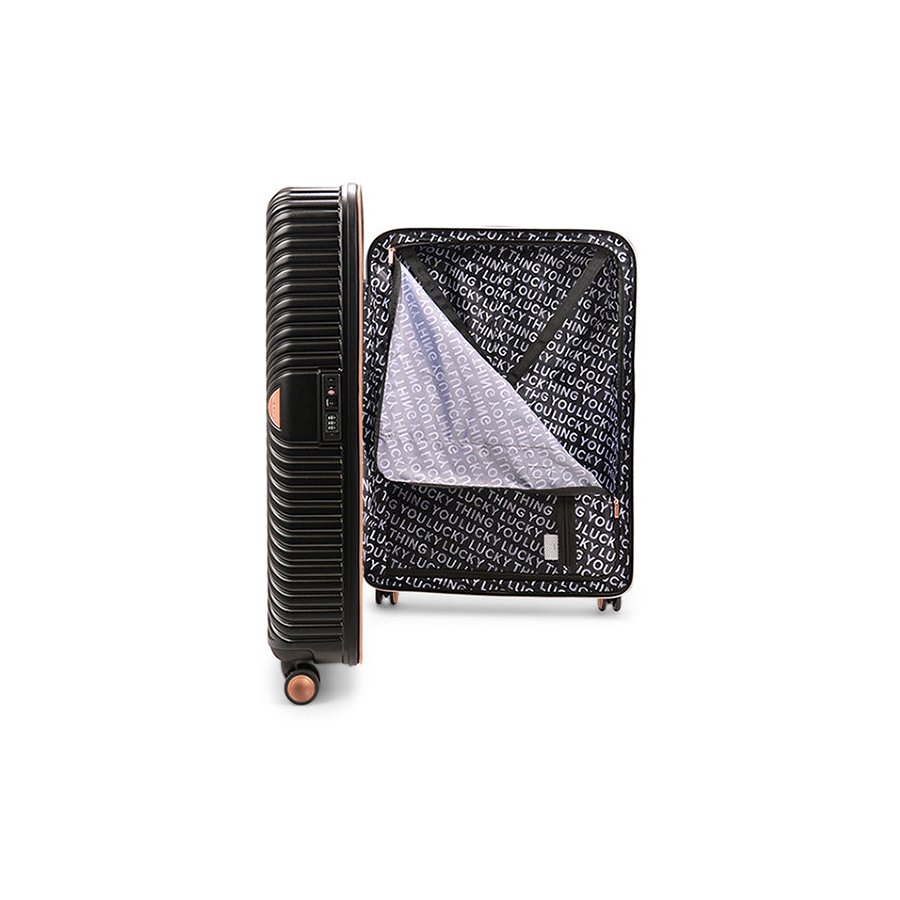 Saben Going Places 76cm Hardside Suitcase Black Black