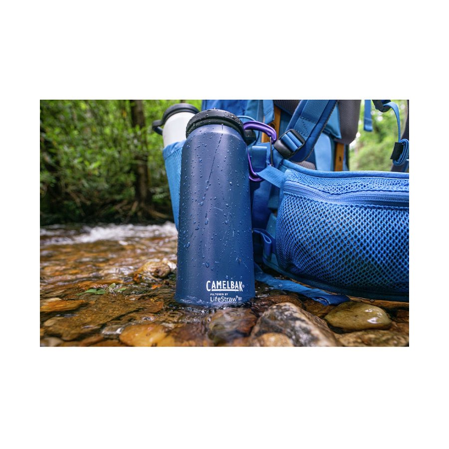 Camelbak 32oz (1L) Eddy+ Filtered by LifeStraw Insulated Drink Bottle Navy Navy