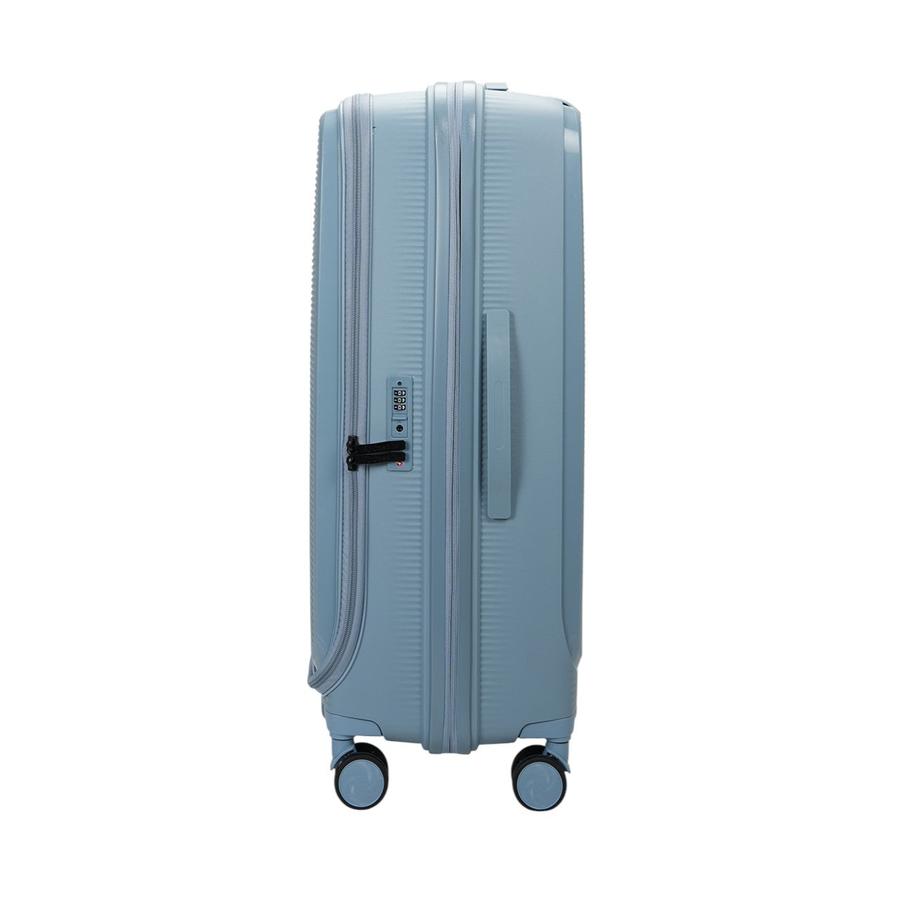 Caselite Venture 57cm & 76cm Top Open Hardside Luggage Set Grey Blue Grey Blue