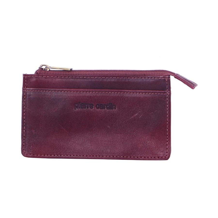 Pierre Cardin Nova Italian Leather Coin Purse Cherry Cherry