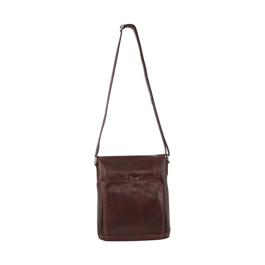 Milleni Leona Women's Leather Crossbody Bag Chestnut Chestnut