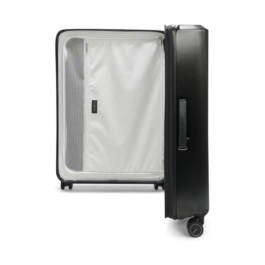 Samsonite Evoa Z 75cm Hardside Checked Suitcase Black Black