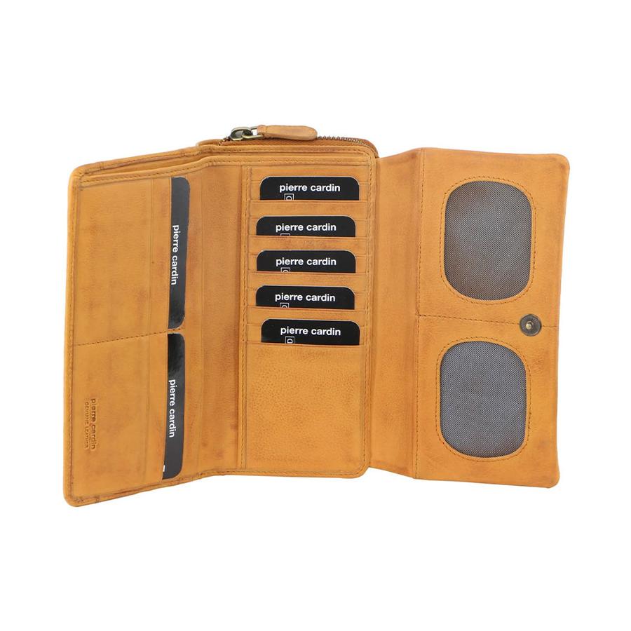 Pierre Cardin Isla Women's Italian Leather RFID Wallet Tobacco Tobacco