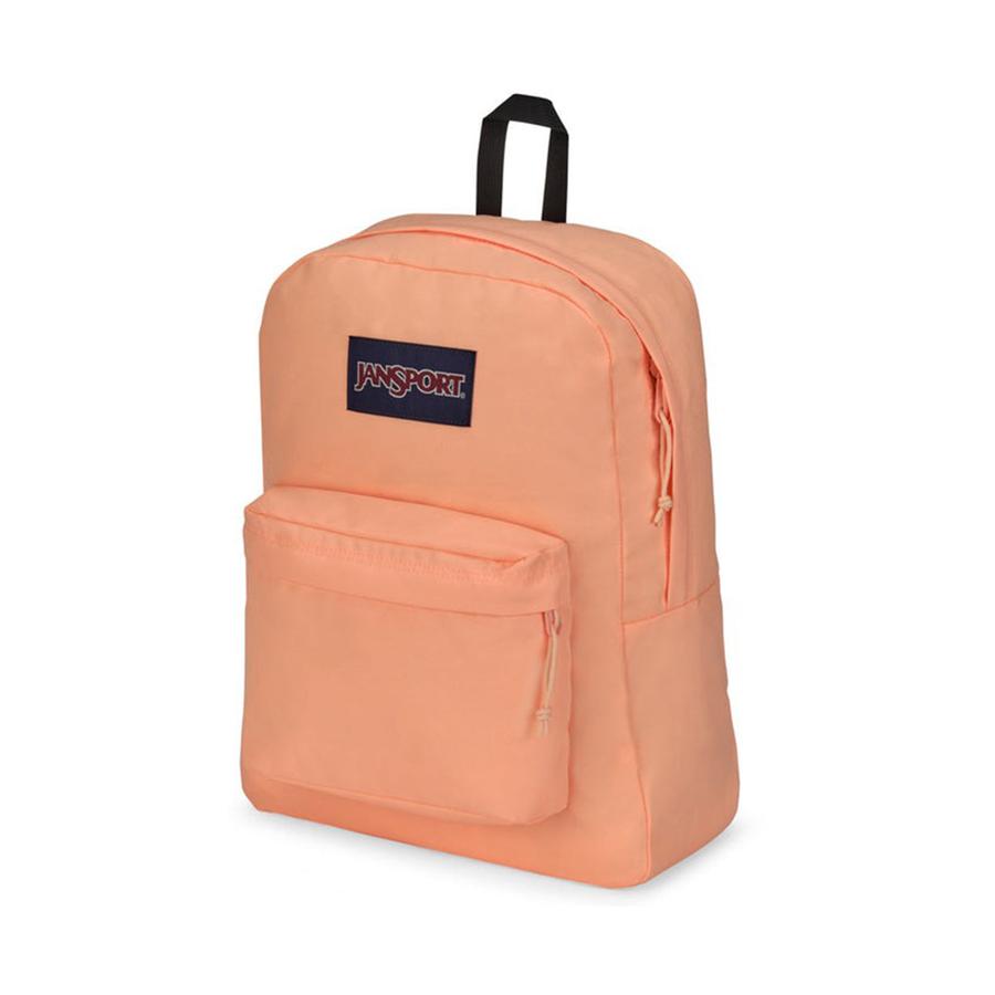Jansport Superbreak Plus Backpack Peach Neon Peach Neon