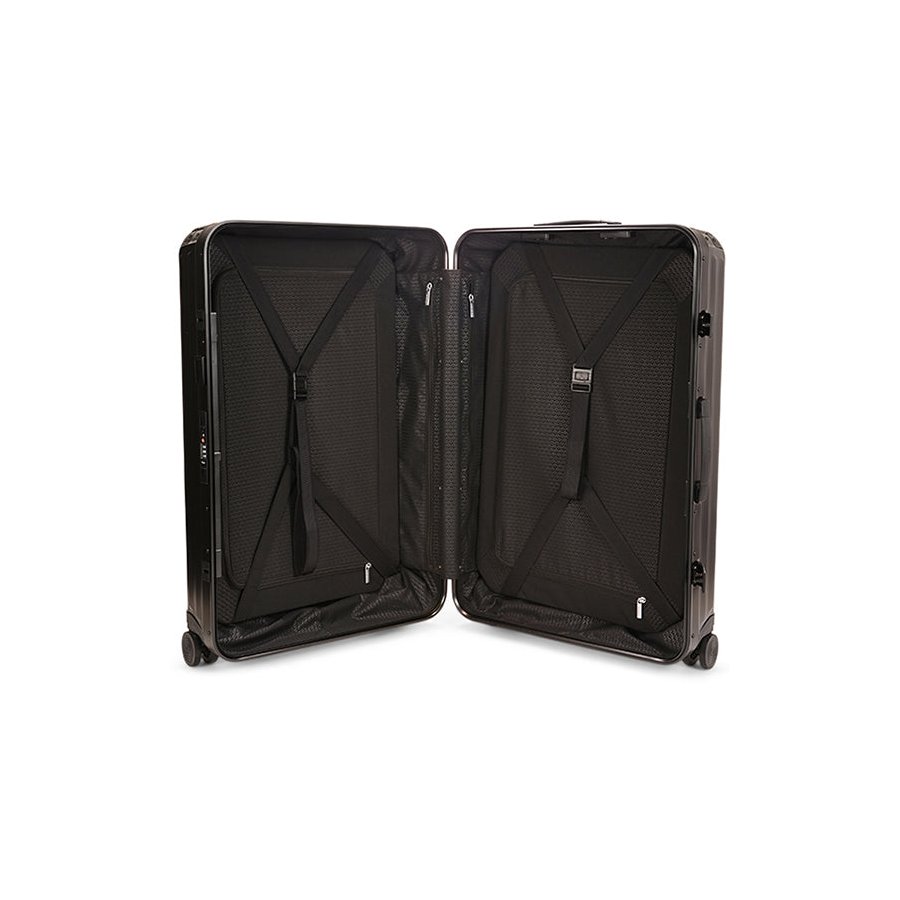 Samsonite Lite-Box ALU 55cm & 76cm Hardside Luggage Set Black Black