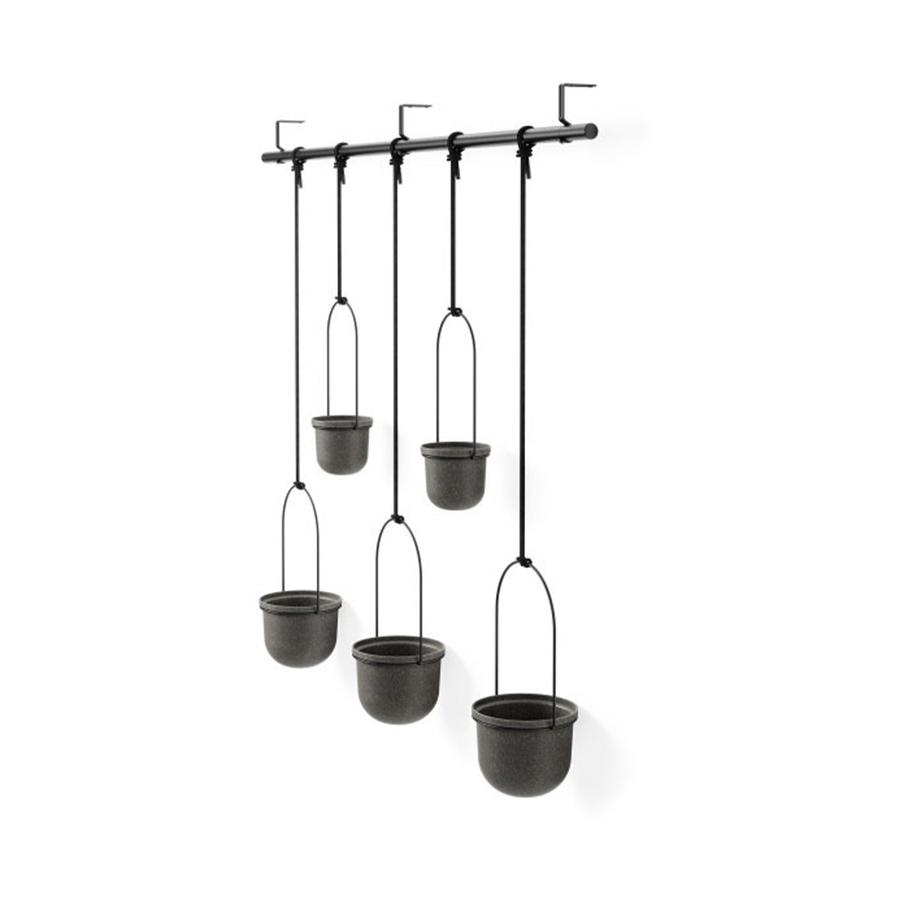 Umbra Triflora Hanging Planter (Set of 5) Black Black