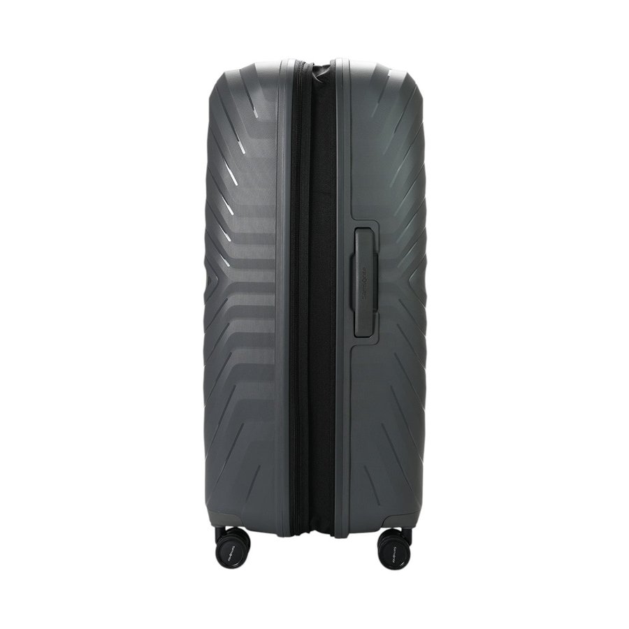 Samsonite Octolite Neo 81cm Hardside Checked Suitcase Gunmetal Gunmetal