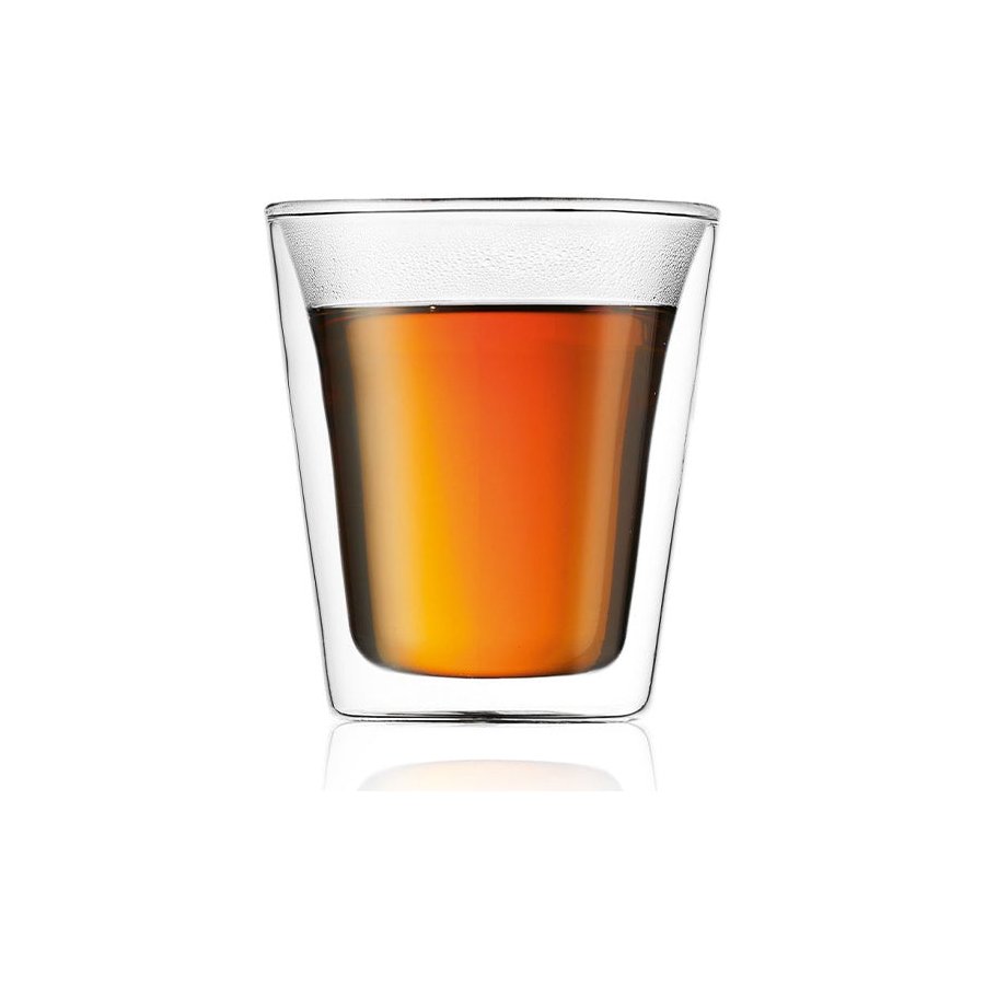 Bodum Canteen 200ml Double Wall Glasses (Set of 6) Transparent Transparent