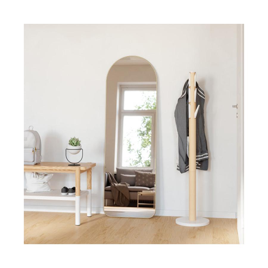 Umbra Hubba Arched Leaning Mirror (157cm x 50cm) Brass Brass