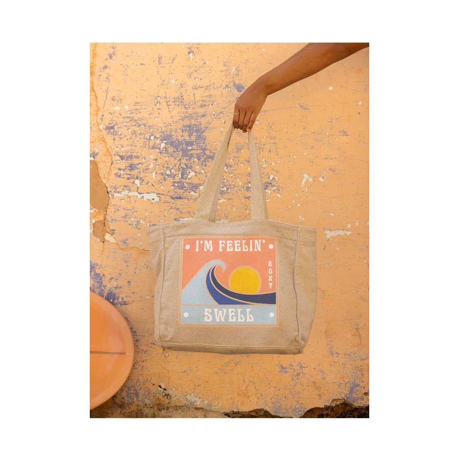 Roxy Women's Drink The Wave Tote Bag Tapioca Tapioca