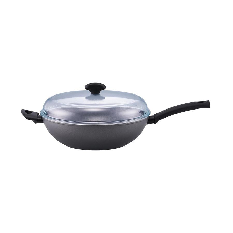 Essteele Per Benessere Covered Wok 32cm Grey Grey