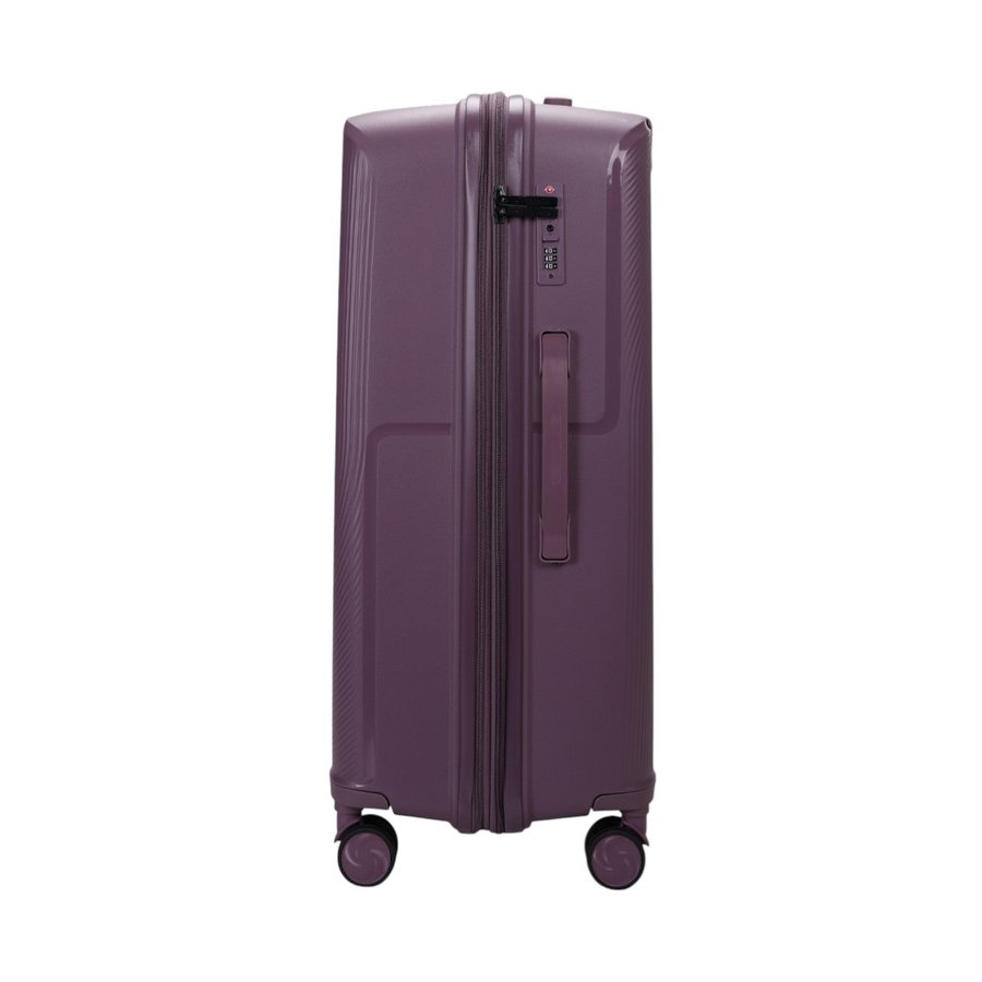 Caselite Aero 75cm Hardside Checked Suitcase Purple Purple