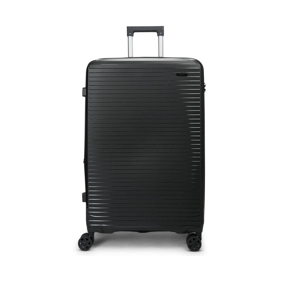 Nomad Venture 75cm Hardside Checked Suitcase Black Black