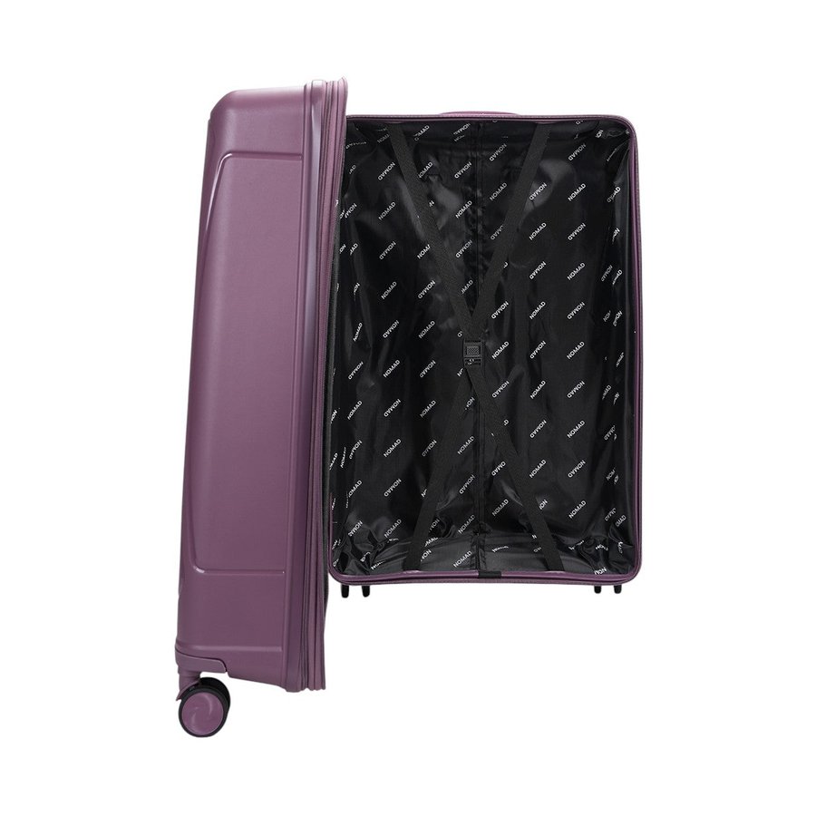 Nomad Quest 75cm Hardside Checked Suitcase Purple Purple
