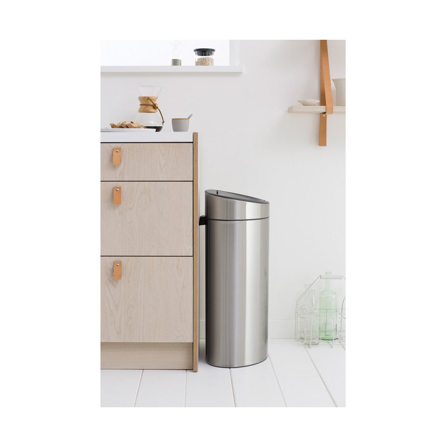 Brabantia Touch Bin (40L) Matte Steel Fingerprint Proof Matte Steel Fingerprint Proof