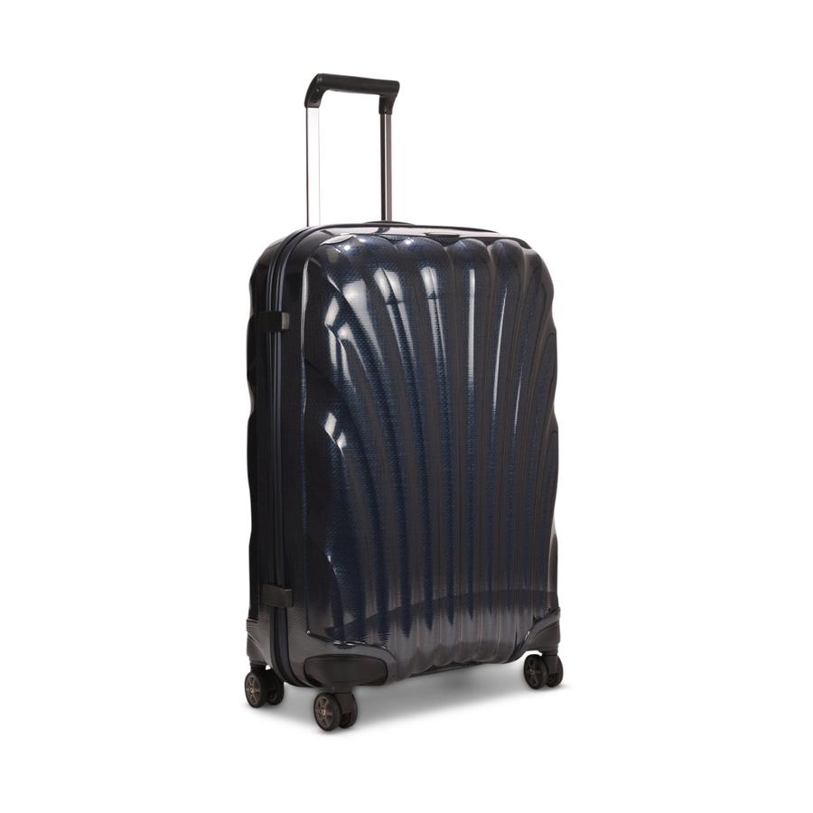 Samsonite C-Lite 69cm CURV Checked Suitcase Midnight Blue Midnight Blue