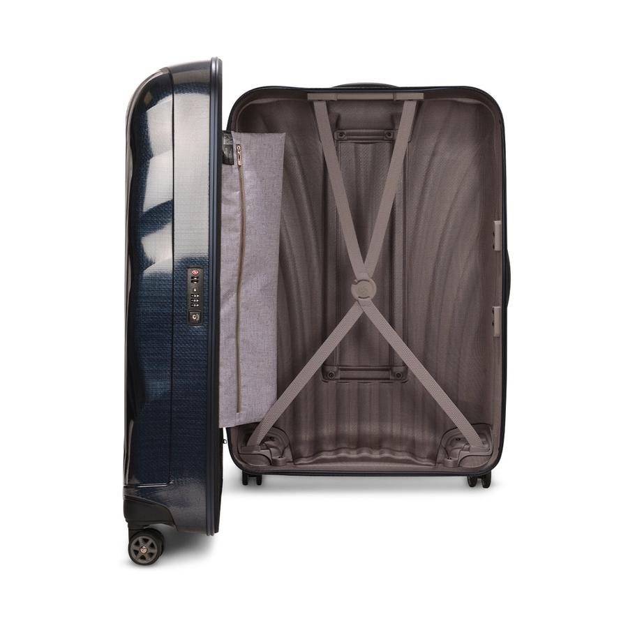 Samsonite C-Lite 81cm CURV Checked Suitcase Midnight Blue Midnight Blue