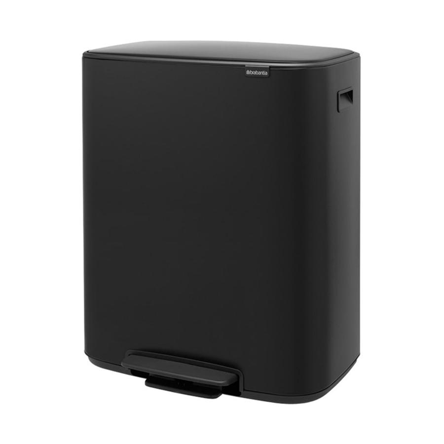 Brabantia Bo Pedal Bin (2 x 30L) Matte Black Matte Black