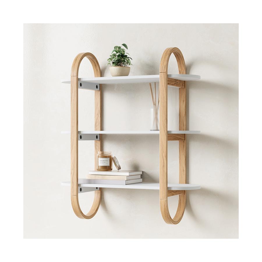 Umbra Bellwood Wall Shelf White/Natural White/Natural