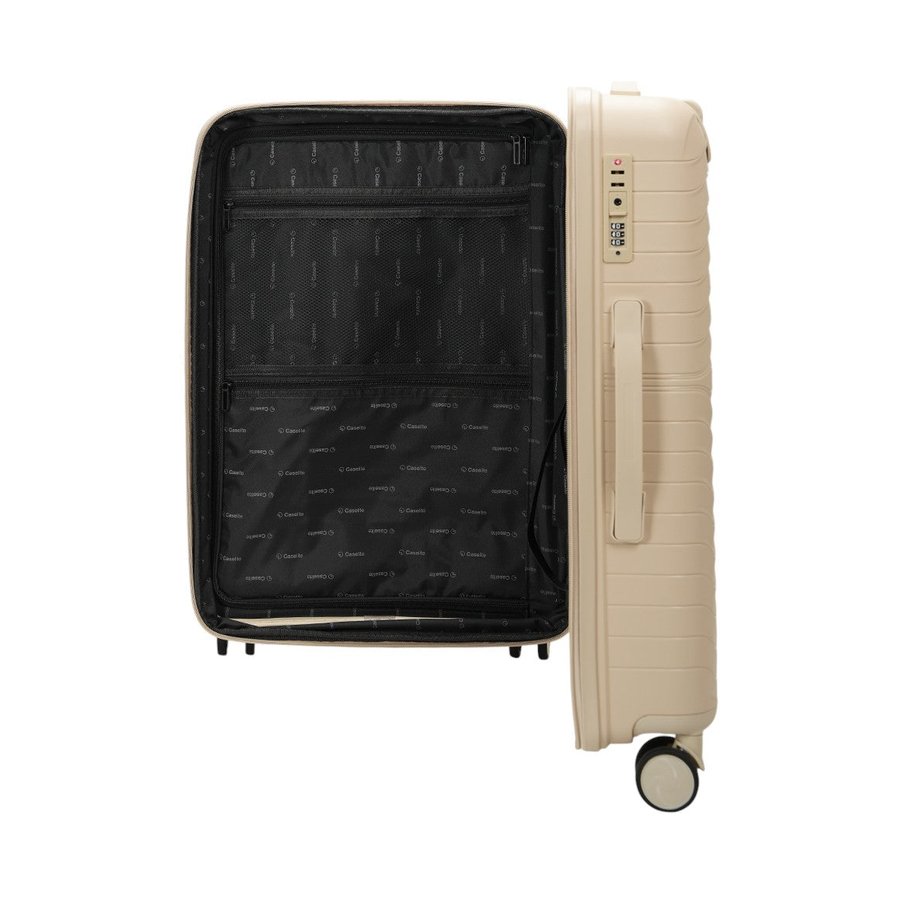 Caselite Summit 65cm Hardside Checked Suitcase Beige Beige