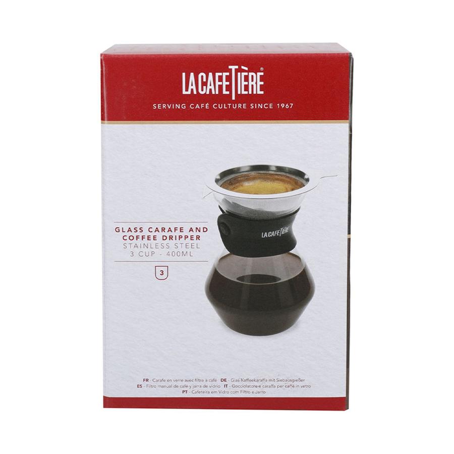 La Cafetiere Glass Coffee Dripper & 3 Cup Carafe Clear Clear