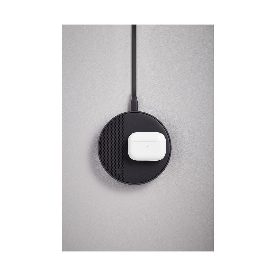 Lexon Oslo Energy+ Wireless Charging Station with Speaker Black Black