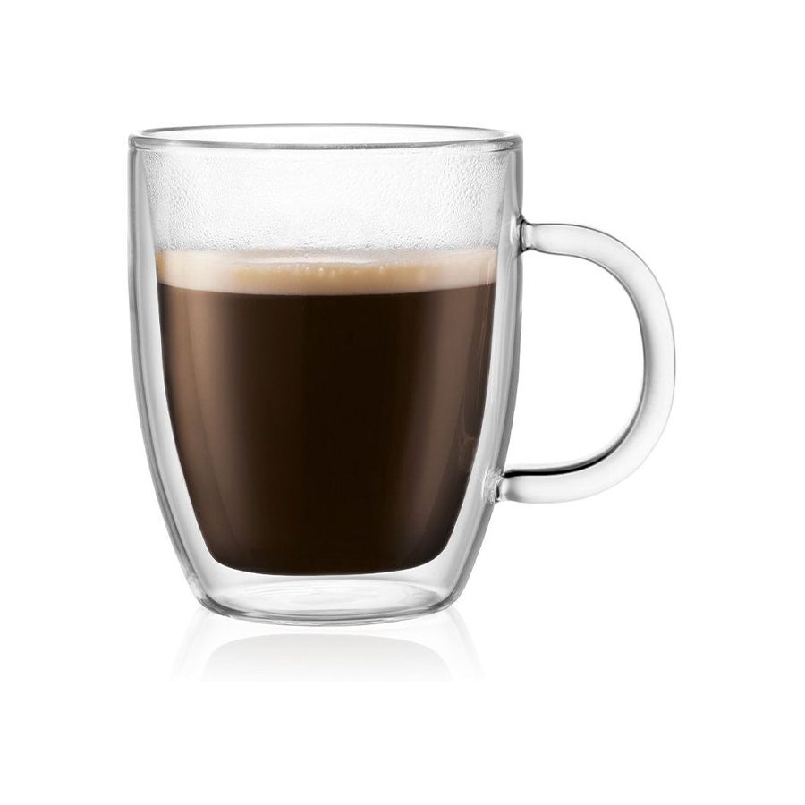 Bodum Bistro 300ml Double Wall Mugs (Set of 2) Transparent Transparent
