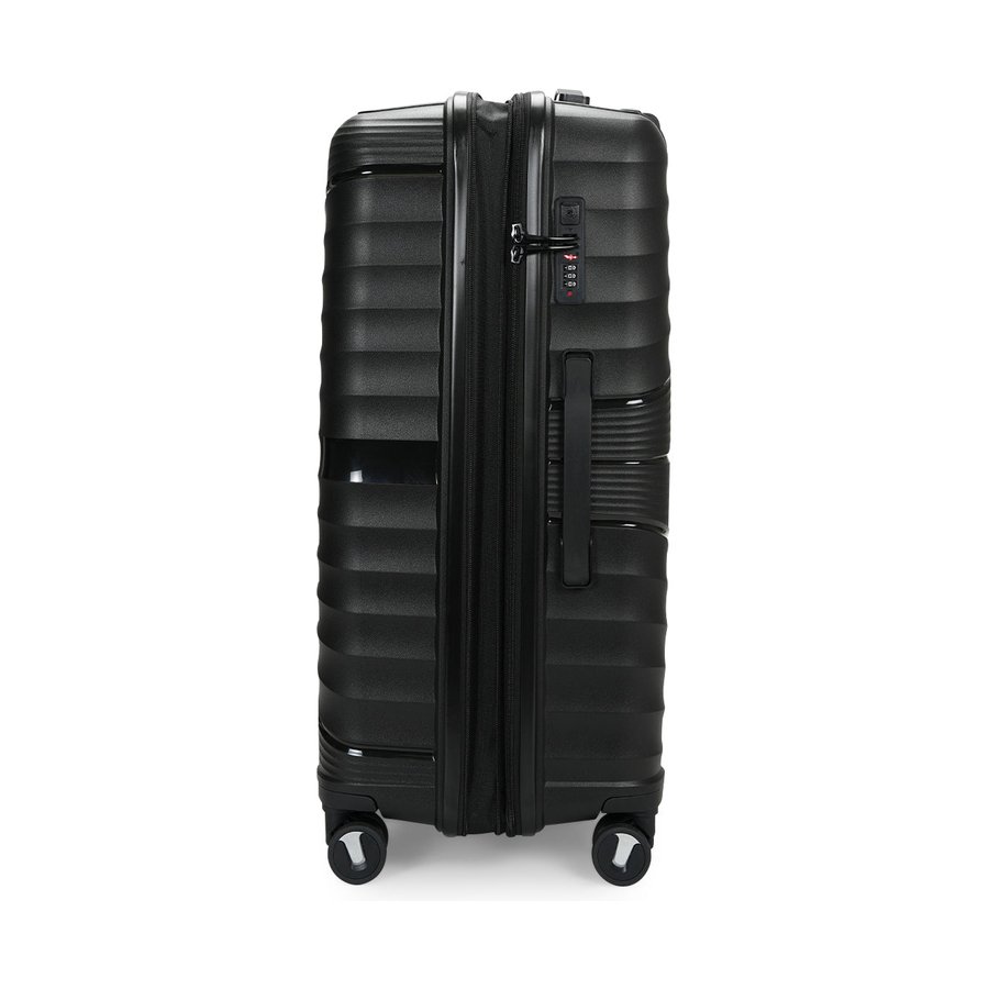 Nomad Aspire 75cm Hardside Checked Suitcase Black Black