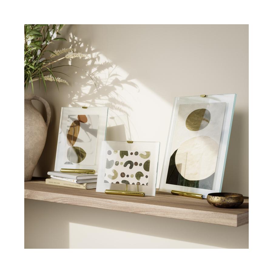 Umbra Flute 10 x 15cm Picture Frame Brass Brass