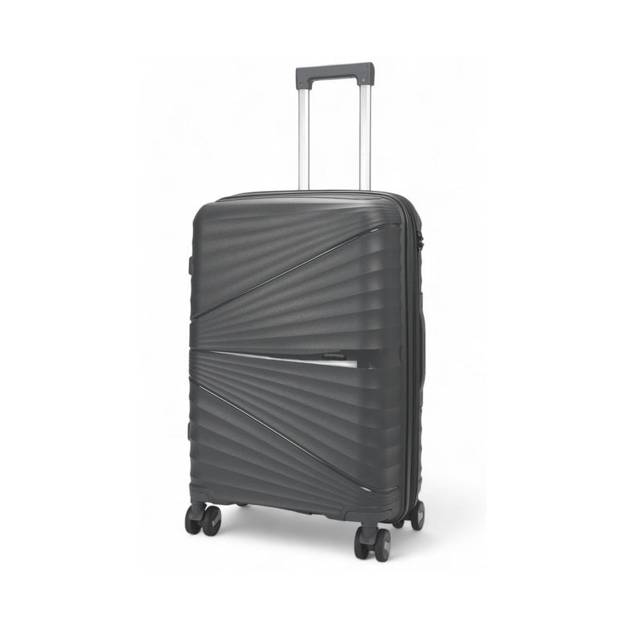Nomad Aspire 65cm Hardside Checked Suitcase Dark Grey Dark Grey