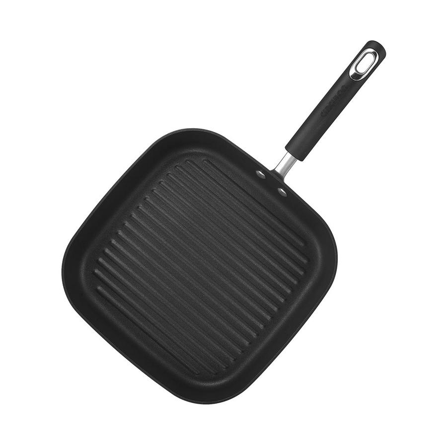 Circulon Total Hard Anodised 28cm Grill Pan Black Black