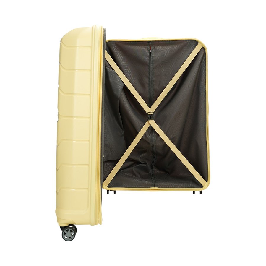 Samsonite Oc2lite 81cm Hardside Checked Suitcase Lemonade Lemonade