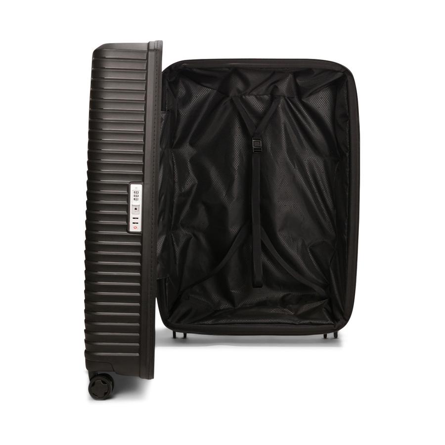 Samsonite Upscape 81cm Hardside Checked Suitcase Black Black
