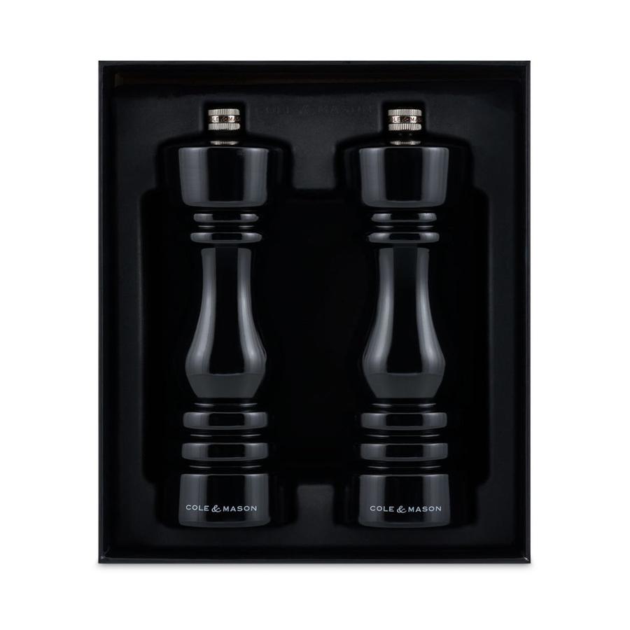 Cole & Mason London Mills Gift Set - 18cm Black Gloss Black Gloss