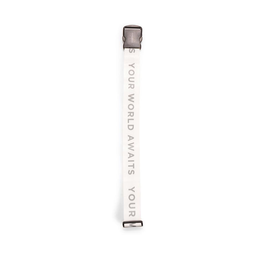 Explorer Luggage Strap White White