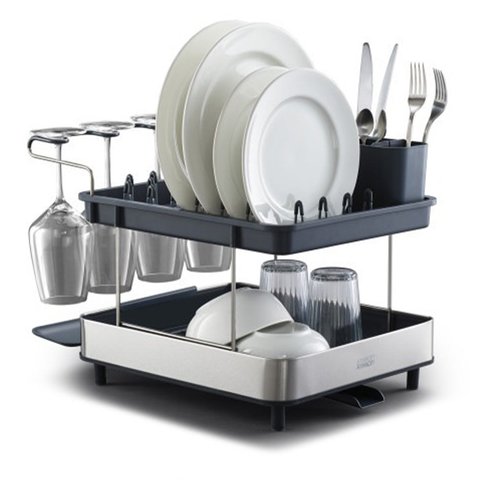 Joseph Joseph Excel 2-Tier Dish Rack Stainless Steel