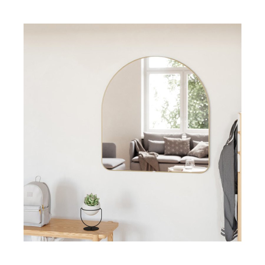 Umbra Hubba Arched Mirror (87cm x 92cm) Brass Brass